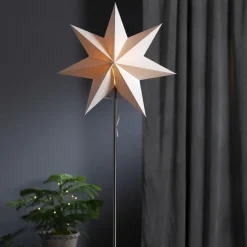 Dekolys Moa, kombistjerne + skjerm, fot eik