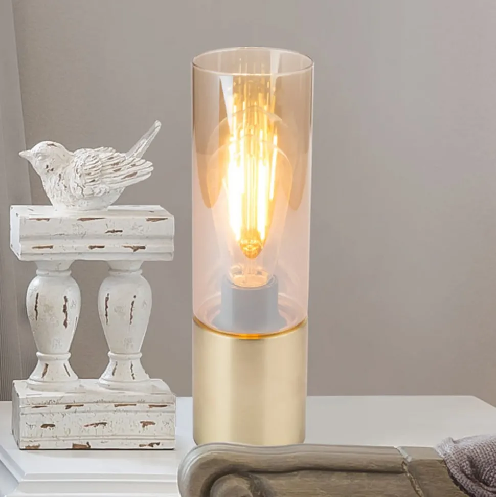 Dekorativ bordlampe Annika messing