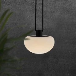 Dekorativ LED-lampe Sponge pendel med oppladbart batteri