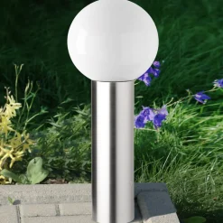 Dekorativ sokkellampe Kekoa i stål