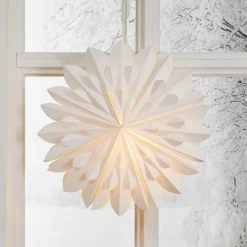 Dekorativ stjerne Cliff, papir, uten stikkontakt hvit Ø 60cm