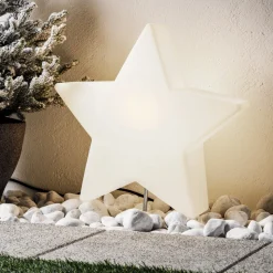 Dekorativ stjernelampe med kabel og støpsel