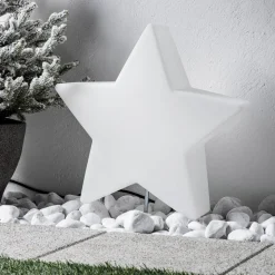 Dekorativ stjernelampe med kabel og støpsel