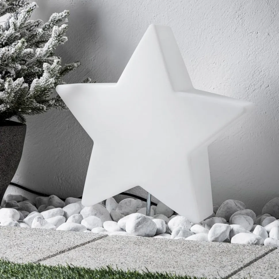 Dekorativ stjernelampe med kabel og støpsel