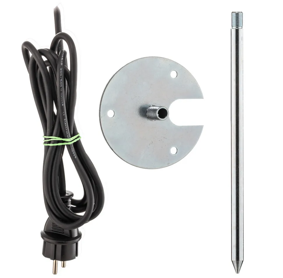 Dekorativ stjernelampe med kabel og støpsel