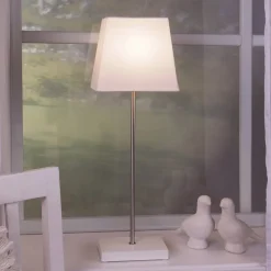 Dekorlampe Combi pack -stjerne og skjerm -hvit fot