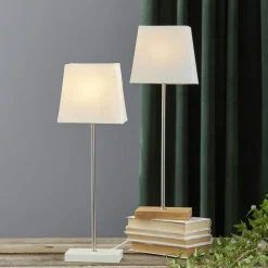 Dekorlampe Combi pack -stjerne og skjerm -hvit fot