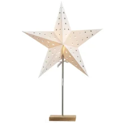 Dekorlampe Comni Pack -stjerne og skjerm brun fot