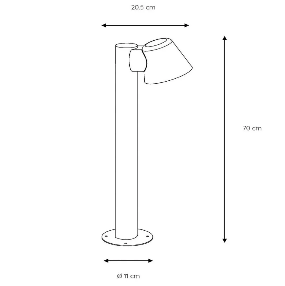 Dingo hvit LED-pendellampe med GU10 LED