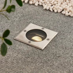 Doris - LED-gulvspotlight til innbygging, vinklet form