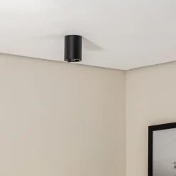 Downlight Bima, rund svart