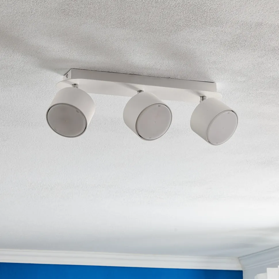 Downlight Cloudy med 3 lyskilder, hvit