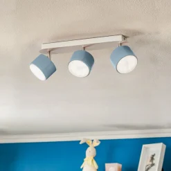 Downlight Cloudy med 3 lyskilder, blå