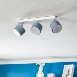 Downlight Cloudy med 3 lyskilder, blå