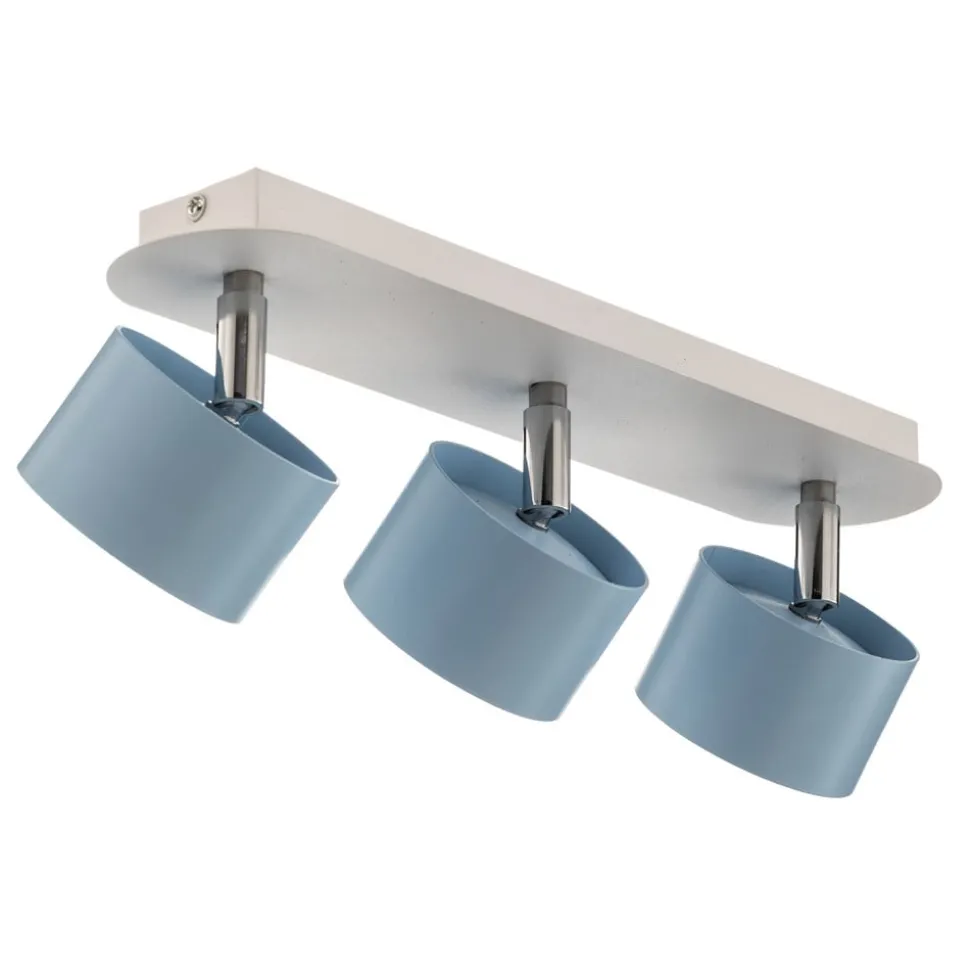 Downlight Cloudy med 3 lyskilder, blå