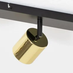 Downlight Demia, svart/messingfarget, 66 cm, GU10