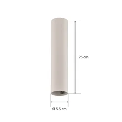 Downlight Eye, høyde 25 cm, hvit