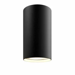 Downlight Eye S i sylinderform, svart