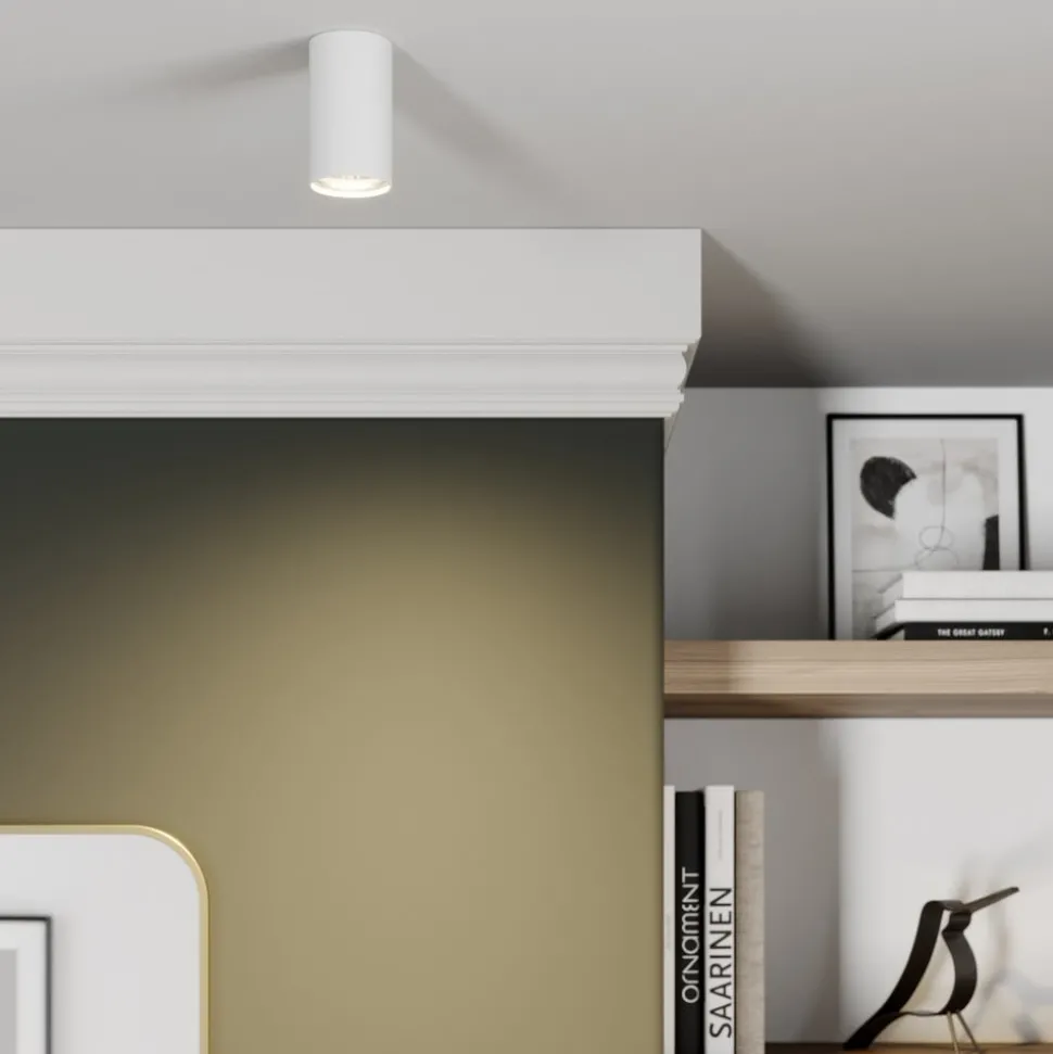 Downlight Eye S i sylinderform, hvit