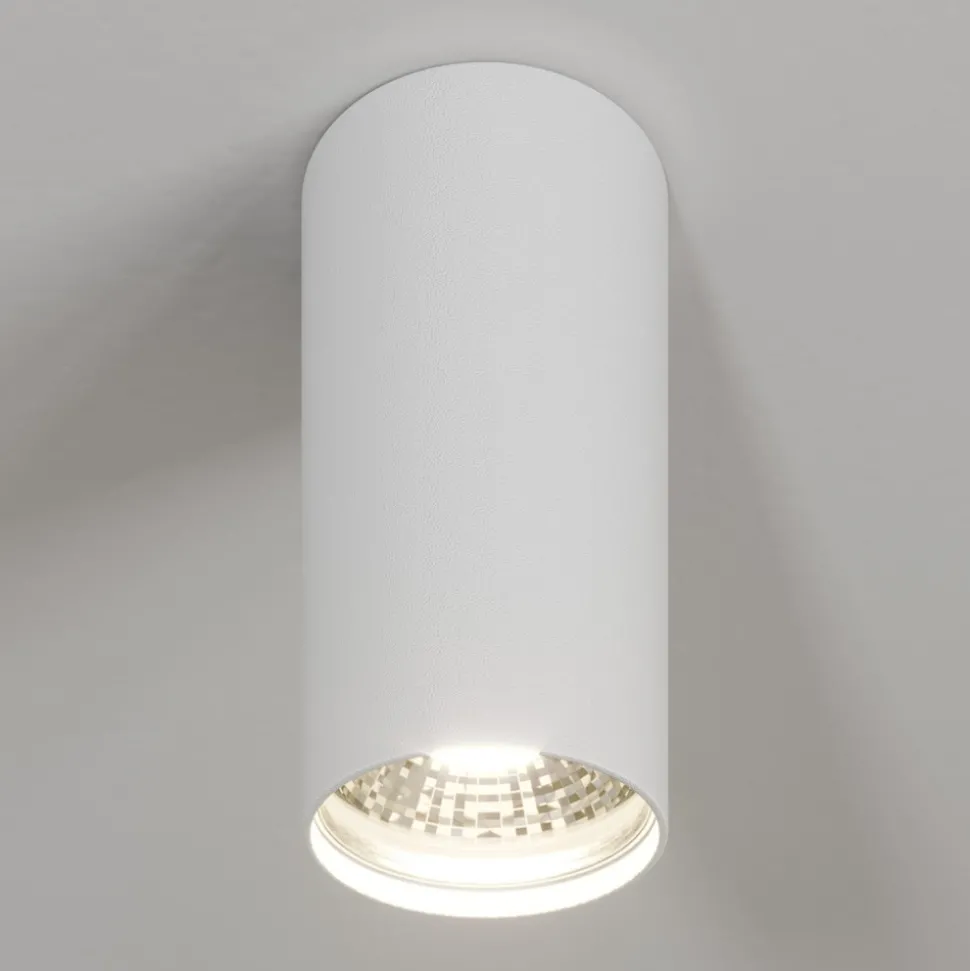 Downlight Eye S i sylinderform, hvit