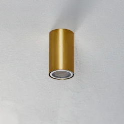 Downlight Eye S i sylinderform, messing