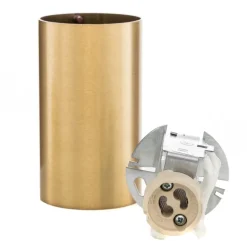 Downlight Eye S i sylinderform, messing