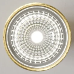 Downlight Eye S i sylinderform, messing