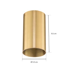 Downlight Eye S i sylinderform, messing