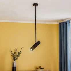 Downlight Eye Super, høyde 76 cm, svart