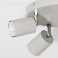 Downlight Fun, grå, Ø 30 cm, justerbar, GU10