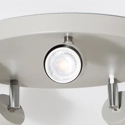 Downlight Fun, grå, Ø 30 cm, justerbar, GU10