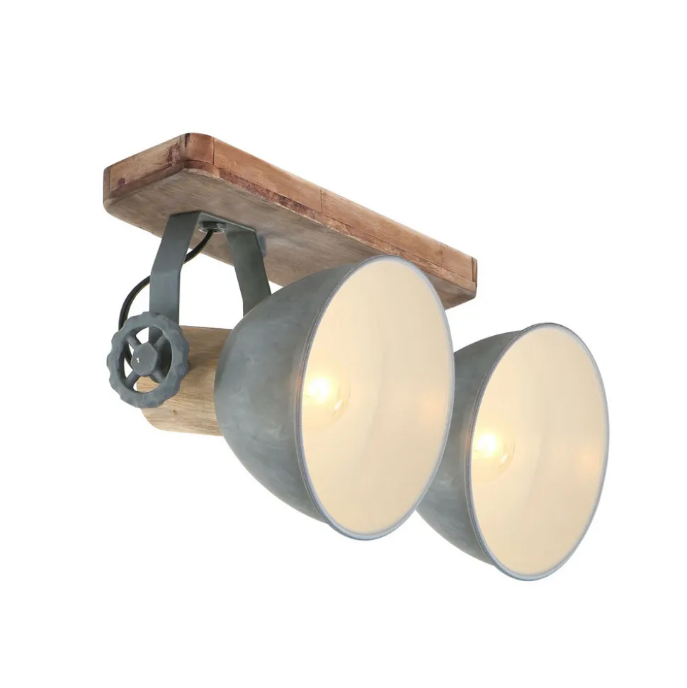 Downlight Gearwood, 2 lyskilder, grå
