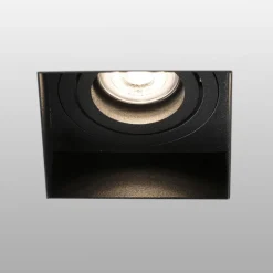 Downlight Hyde 1 lyskilde kantet dreibar svart