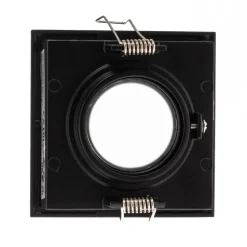 Downlight Hyde 1 lyskilde rammer kantet IP44 svart