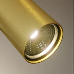 Downlight Leda 3, 3 lyskilder, svart-gull