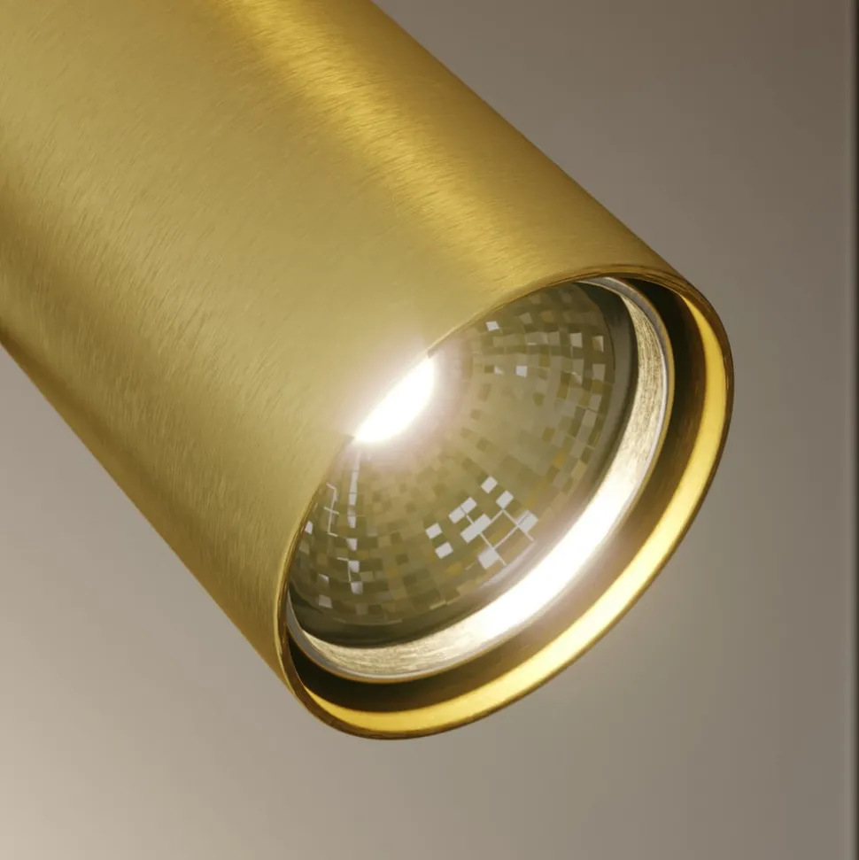 Downlight Leda 3, 3 lyskilder, svart-gull