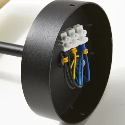 Downlight Leda 3, 3 lyskilder, svart-gull