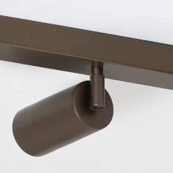 Downlight Link, titan-gullfarget, lengde 90 cm, 6 lyskilder, 120 W, 1200 lm,