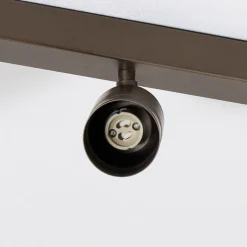 Downlight Link, titan-gullfarget, lengde 90 cm, 6 lyskilder, 120 W, 1200 lm,