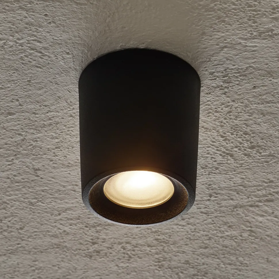 Downlight Livia 9,6 cm svart/frostet kunstharpiks GU10 CCT