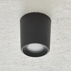 Downlight Livia 9,6 cm svart/frostet kunstharpiks GU10 CCT