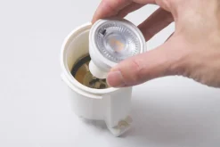 Downlight Livia 9,6 cm svart/frostet kunstharpiks GU10 CCT