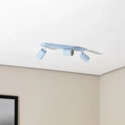 Downlight Livia, lyseblå, 52 cm, 3 lyskilder, metall, GU10