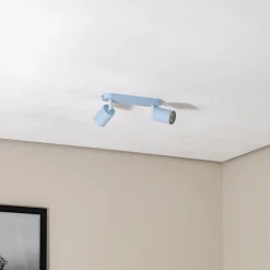 Downlight Livia, lyseblå, 35 cm, 2 lyskilder, metall, GU10