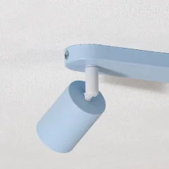 Downlight Livia, lyseblå, 35 cm, 2 lyskilder, metall, GU10