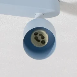 Downlight Livia, lyseblå, 35 cm, 2 lyskilder, metall, GU10