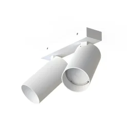 Downlight Mono II, 2 lyskilder, hvit, 31 cm lang, GU10