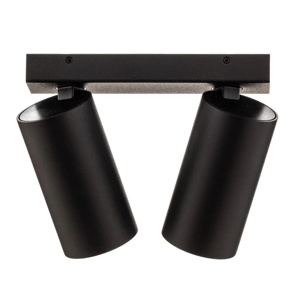 Downlight Mono II svart/innvendig gull 2 lyskilder