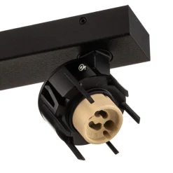 Downlight Mono II svart/innvendig gull 2 lyskilder