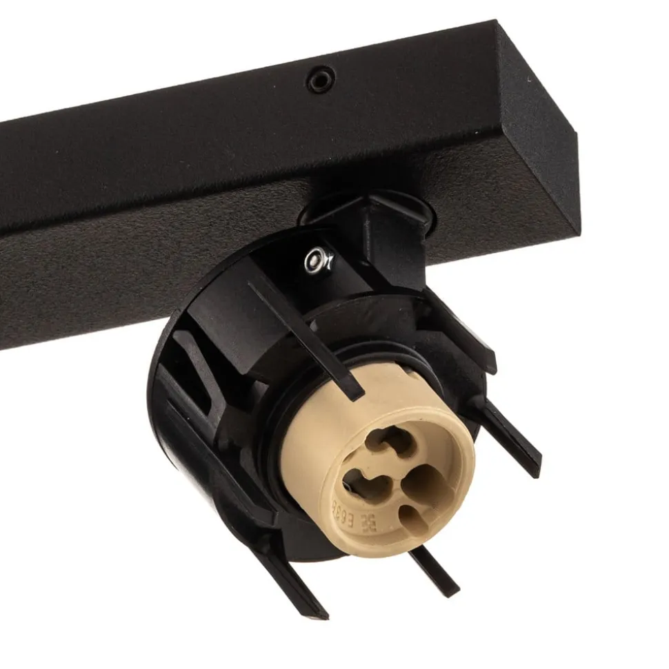 Downlight Mono II svart/innvendig gull 2 lyskilder